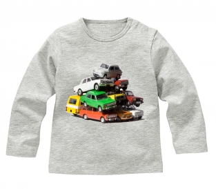 Longsleeve t-shirt met full color applicatie auto\'s